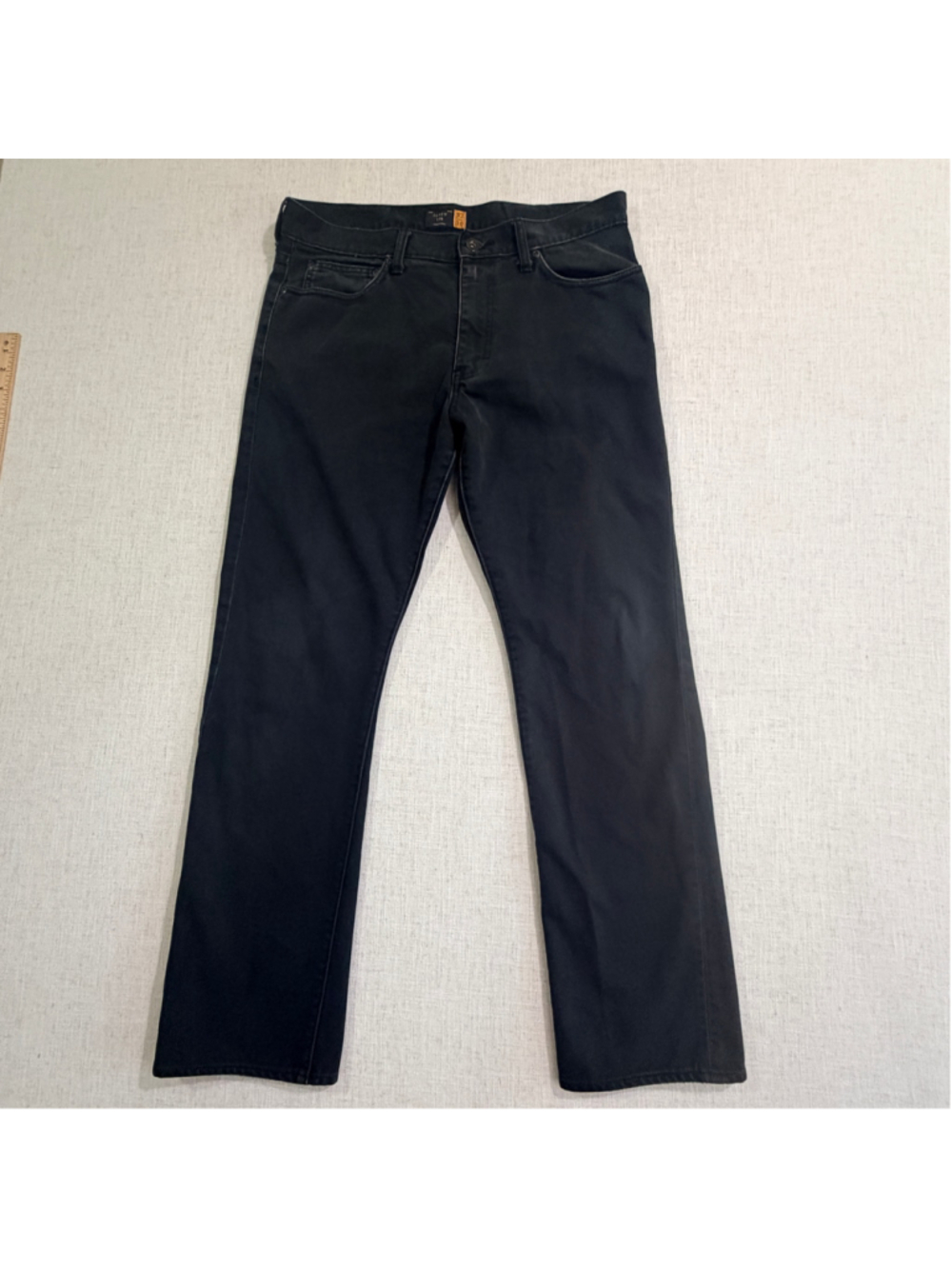 J.Crew Men’s 770 Straight Fit Jeans 32x30 Black Charcoal 100% Cotton